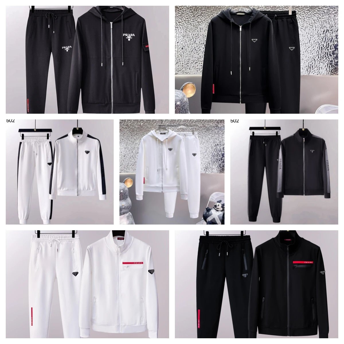 Prada Black Zip-Up Hoodie and 