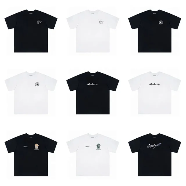 Carhartt T-Shirts Work In Progress varsity logo print product detail image 1
