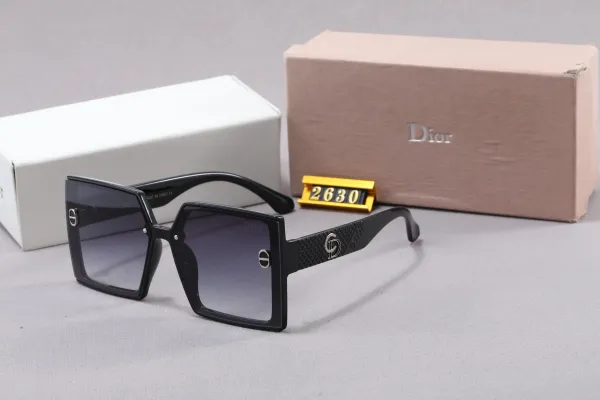Dior Oversized Square Black Sunglasses - 1