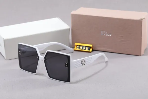 Dior Oversized Square White Sunglasses - 1