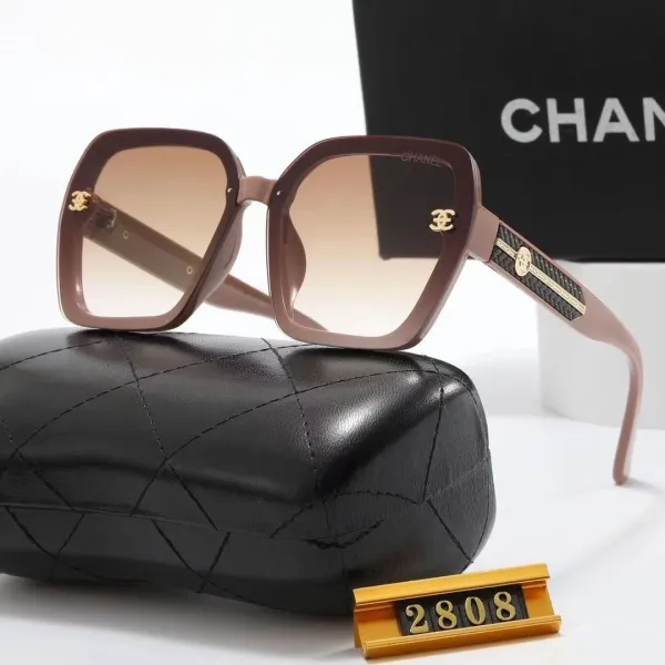Chanel Square Frame Gradient Brown Sunglasses - 1