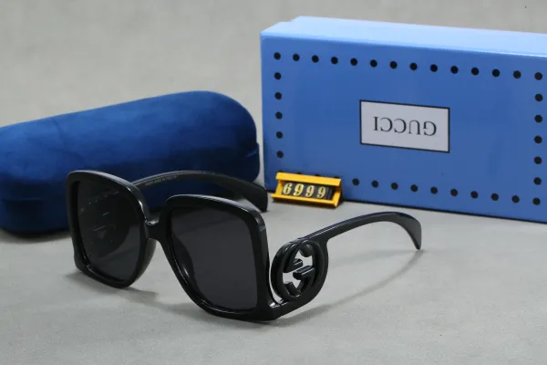 Gucci GG Marmont Square Black Acetate Sunglasses - 1