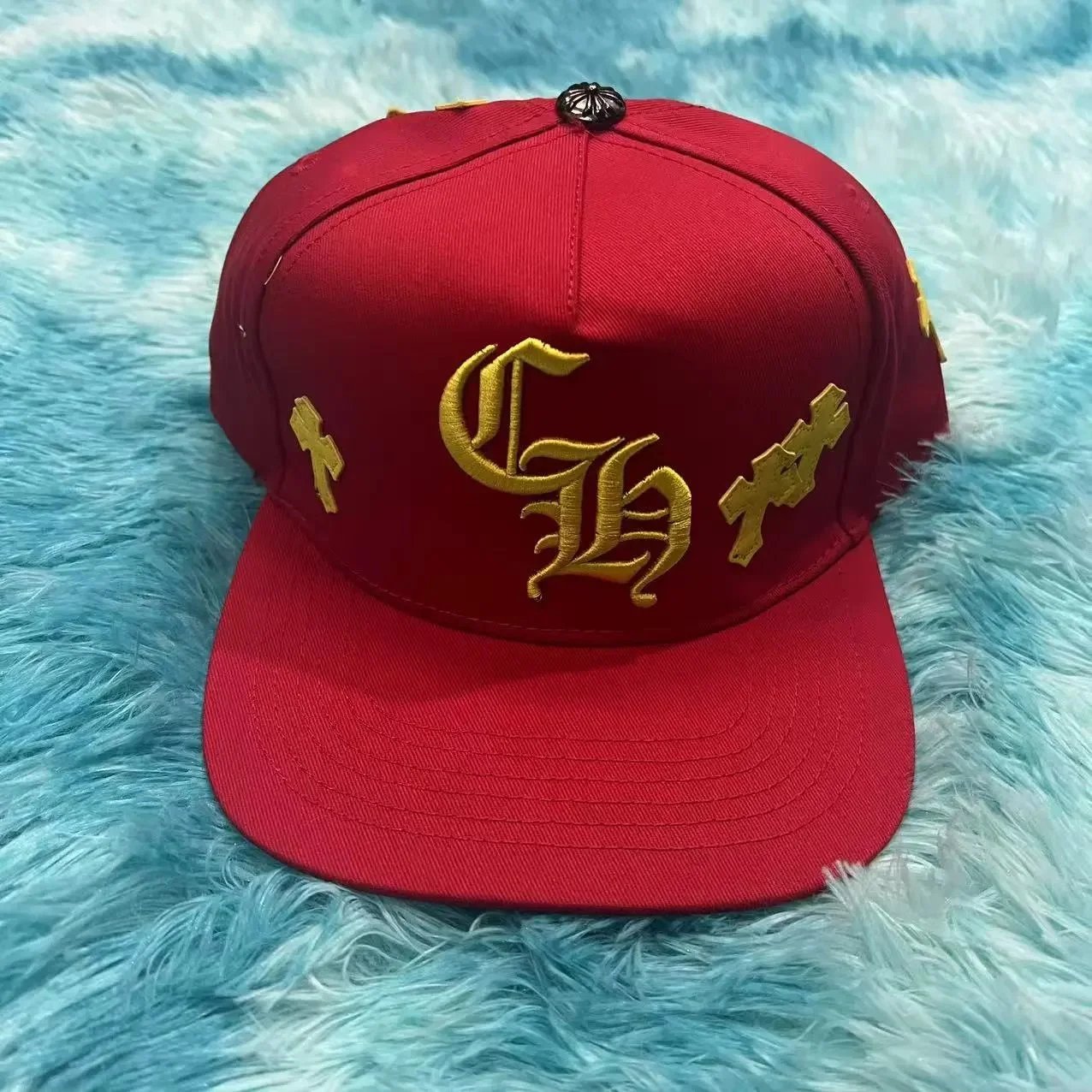 Chrome Hearts Hats Embroidered CH Cross Baseball Cap — 2