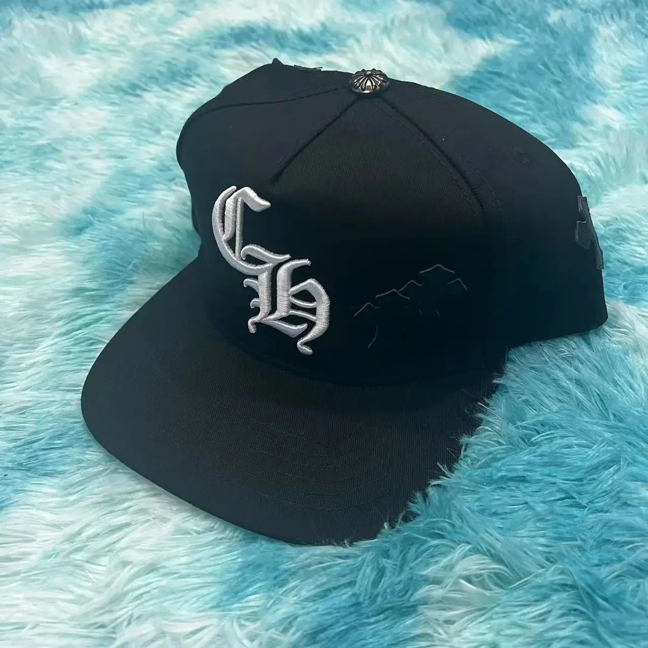 Chrome Hearts Hats Embroidered CH Cross Baseball Cap — 6
