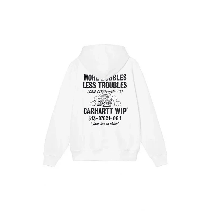 Carhartt WIP Hoodies & Sweatshirts French text graphic pullover hoodie — 6