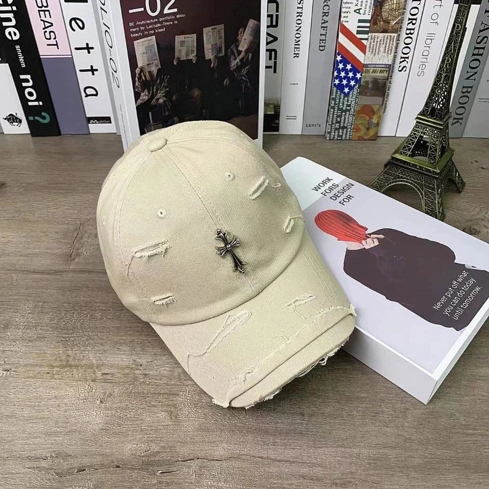Chrome Hearts Hats Embroidered CH Cross Baseball Cap — 18