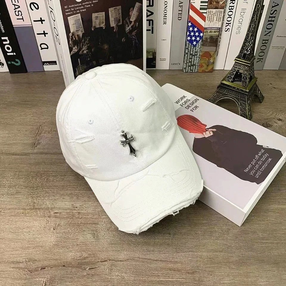 Chrome Hearts Hats Embroidered CH Cross Baseball Cap — 17