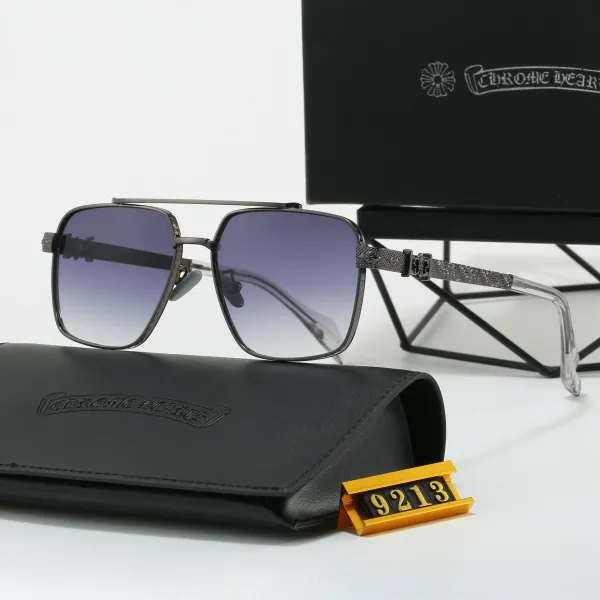 Chrome Hearts Aviator-Style Square Sunglasses Gradient Purple Gray - 1