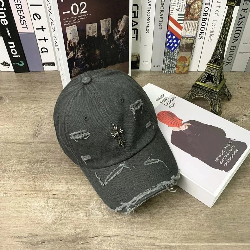 Chrome Hearts Hats Embroidered CH Cross Baseball Cap — 20
