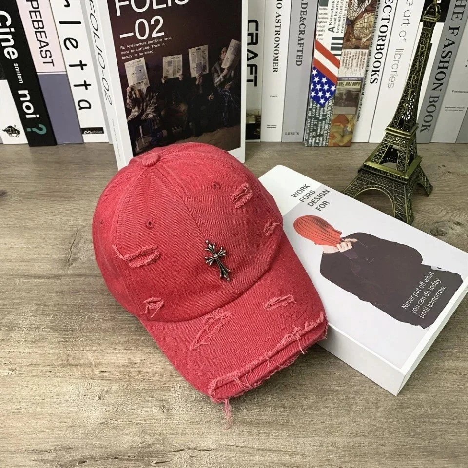 Chrome Hearts Hats Embroidered CH Cross Baseball Cap — 14