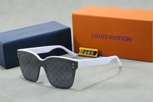 Louis Vuitton Monogram Shield Sunglasses White - 1