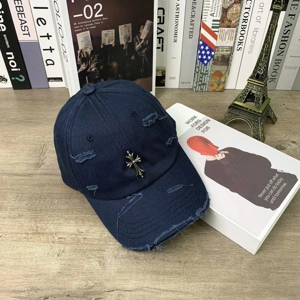Chrome Hearts Hats Embroidered CH Cross Baseball Cap — 15