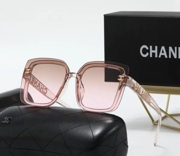 Chanel Square Frame Gradient Pink Sunglasses - 1