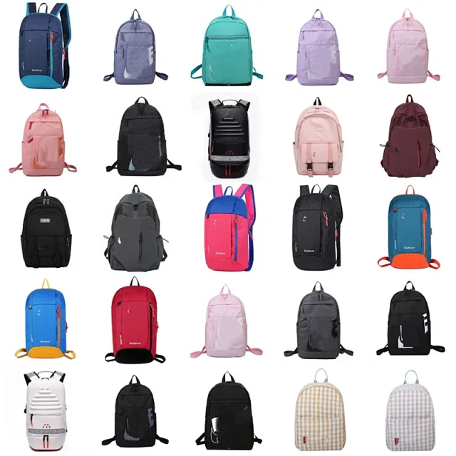 Unbranded Backpacks Zippered backpack with front pocket product detail image 1