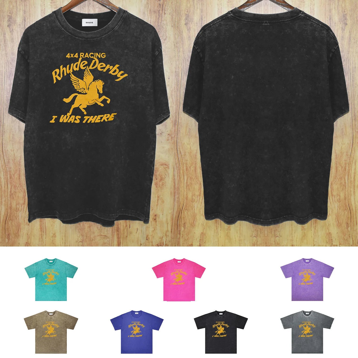 Rhude Black Oversized T-Shirt