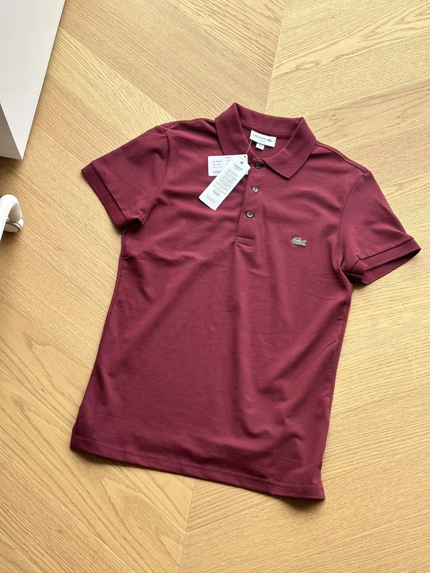 Lacoste Classic Fit Polo Burgundy