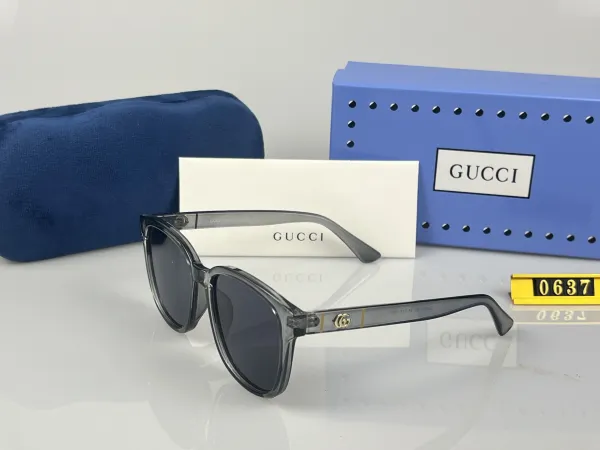 Gucci GG0832SK Gray Transparent Acetate Sunglasses - 1