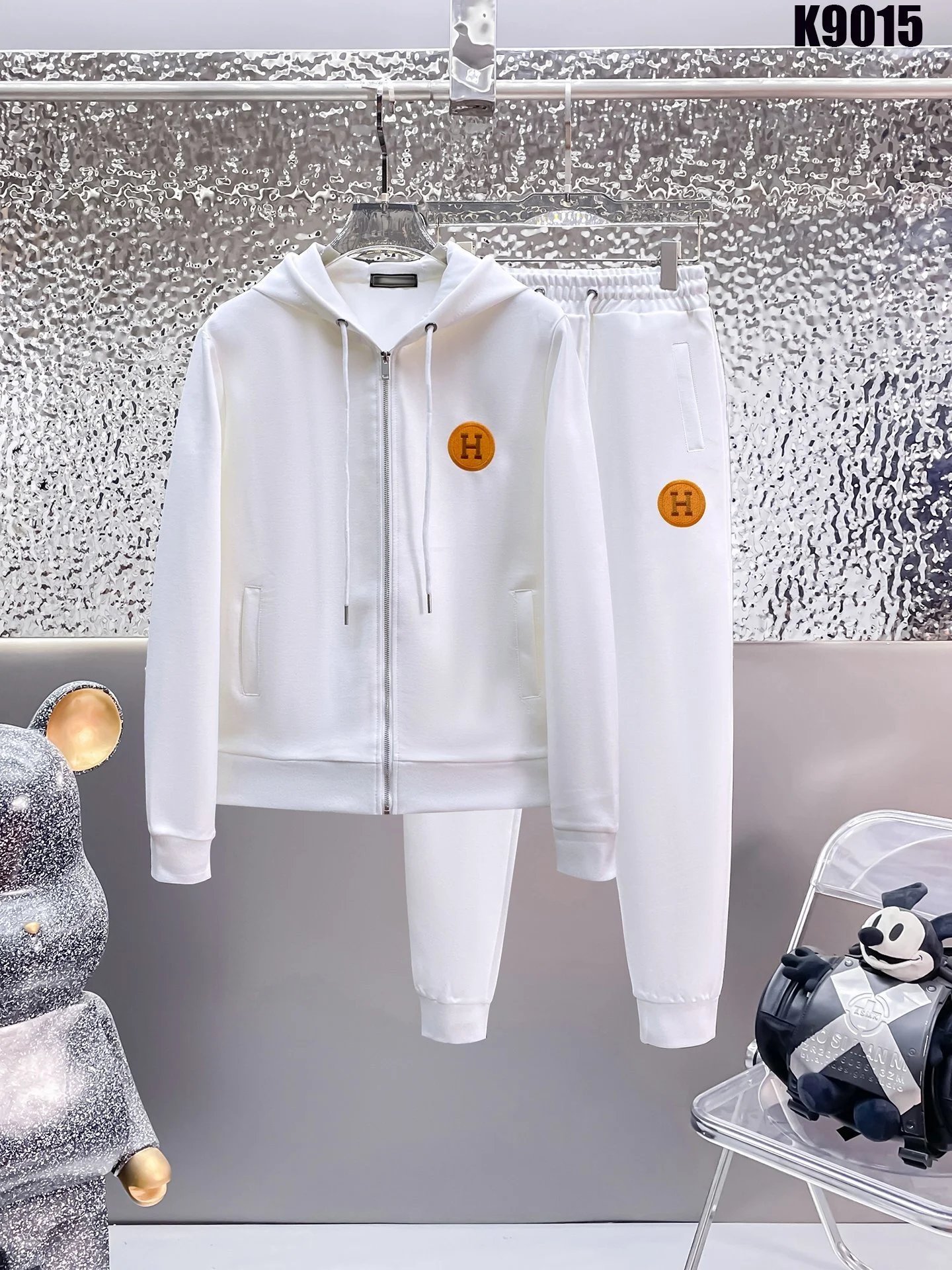 Hermès Tracksuits Zip-Up Jacket and Jogger Set — 3