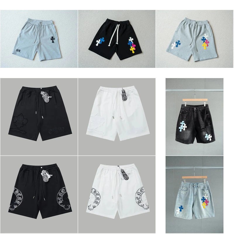 Chrome Hearts Cross Embroidered Black Sweatshorts Shorts - 3