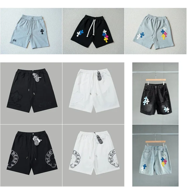 Chrome Hearts Shorts Drawstring with cross patches product detail image 2