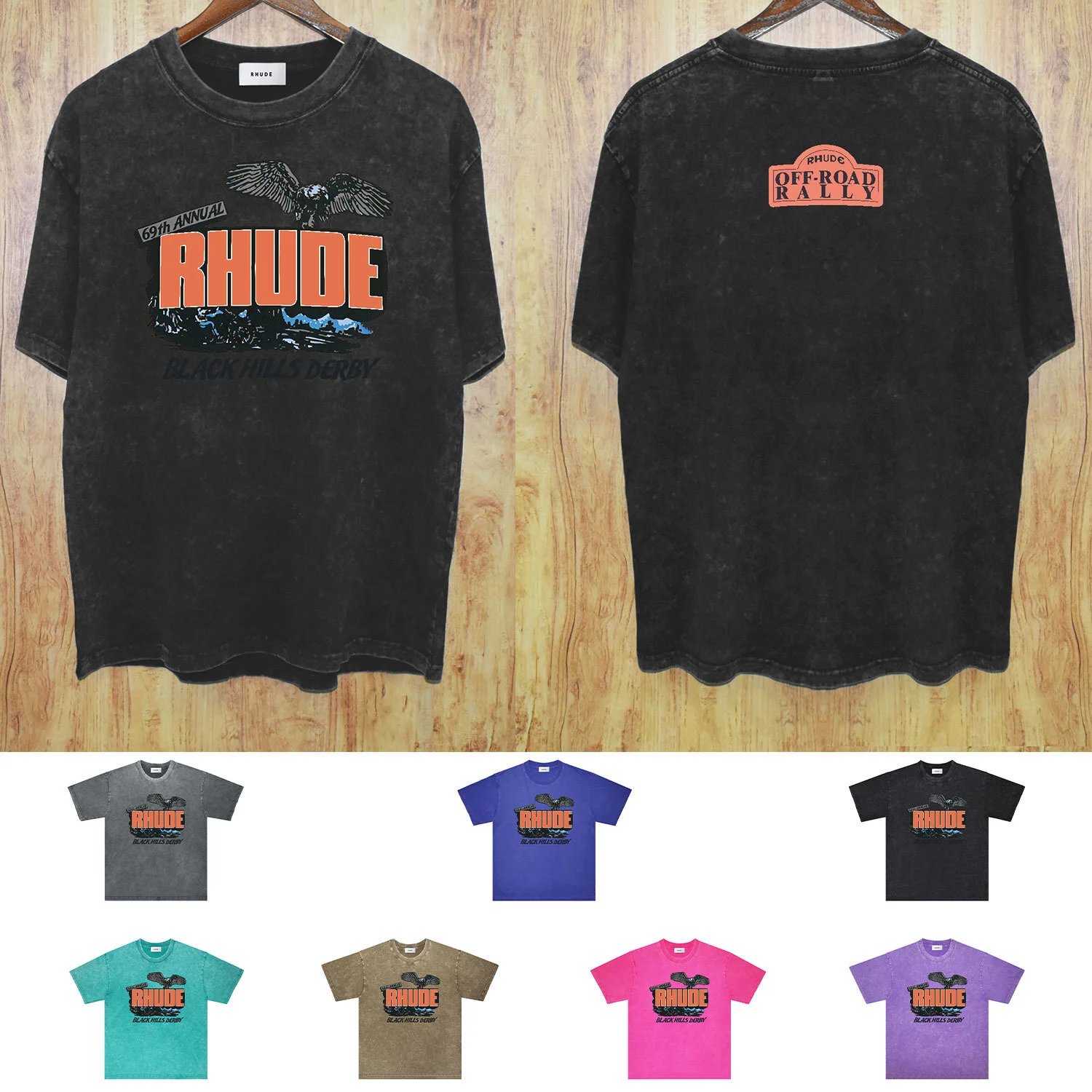 Rhude Black T-Shirt