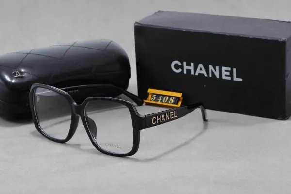 Chanel Optical Glasses Black Acetate Square Frame - 1