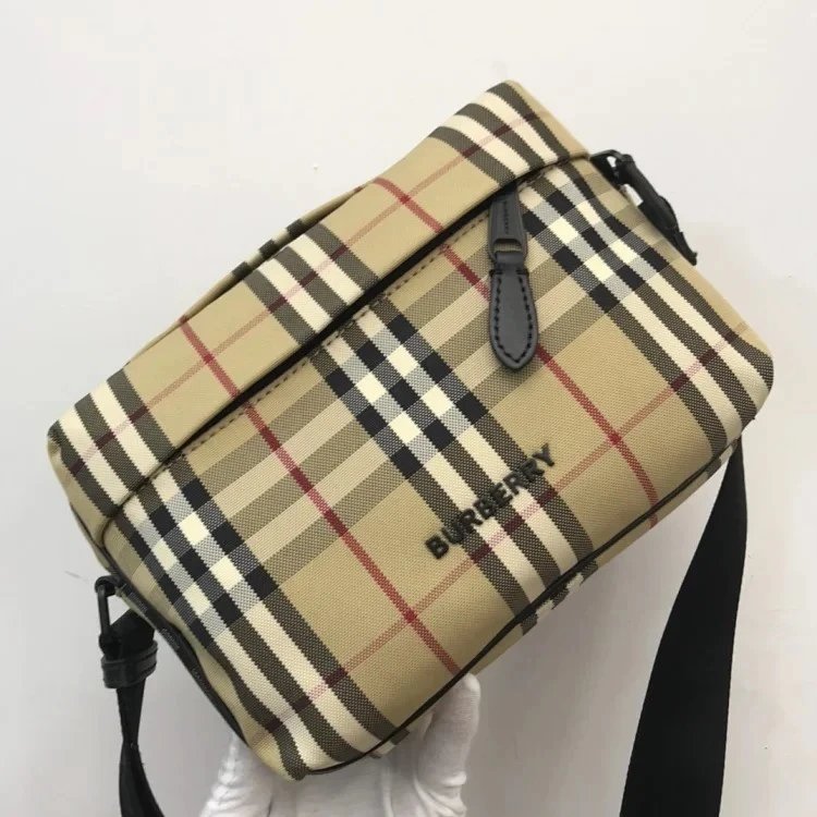 Burberry Crossbody Bags Compact quilted or check-pattern design — 22.5-6.5-16
