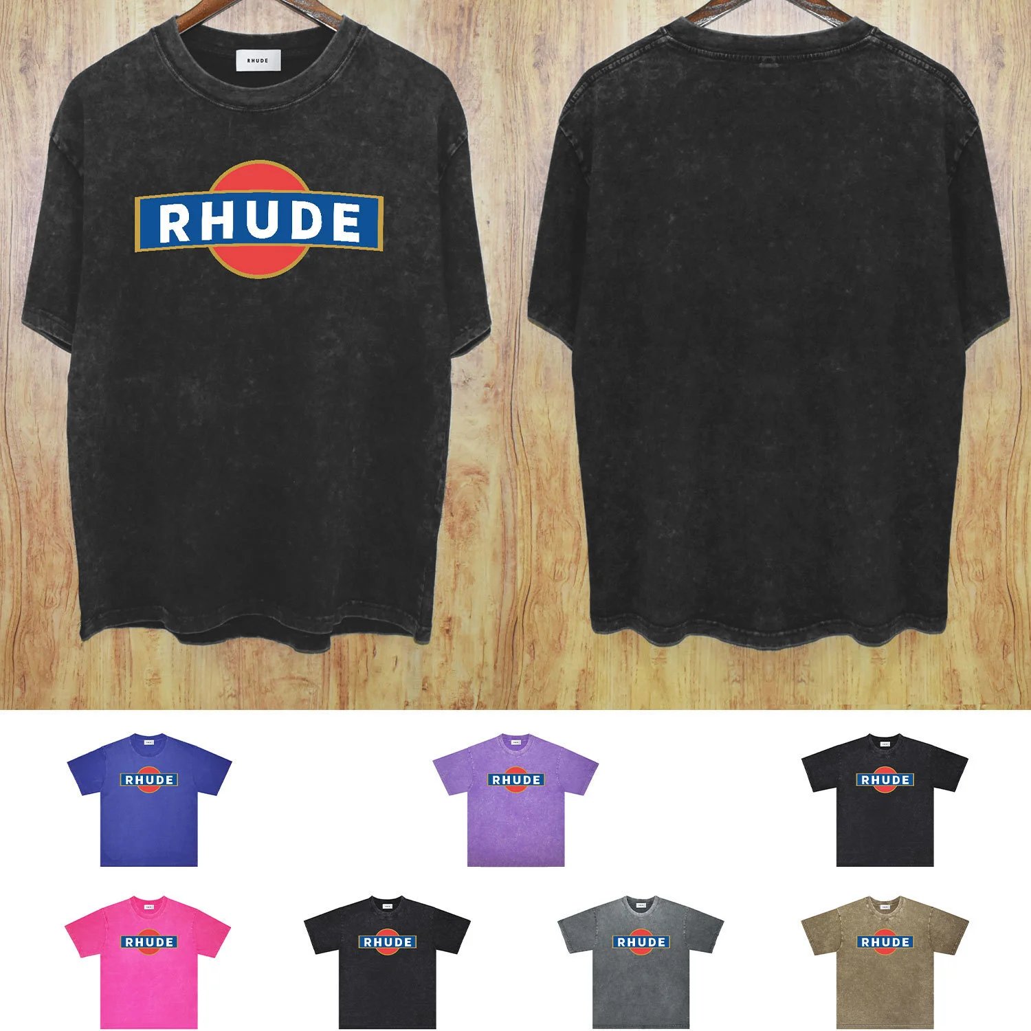 Rhude Black Oversized T-Shirt