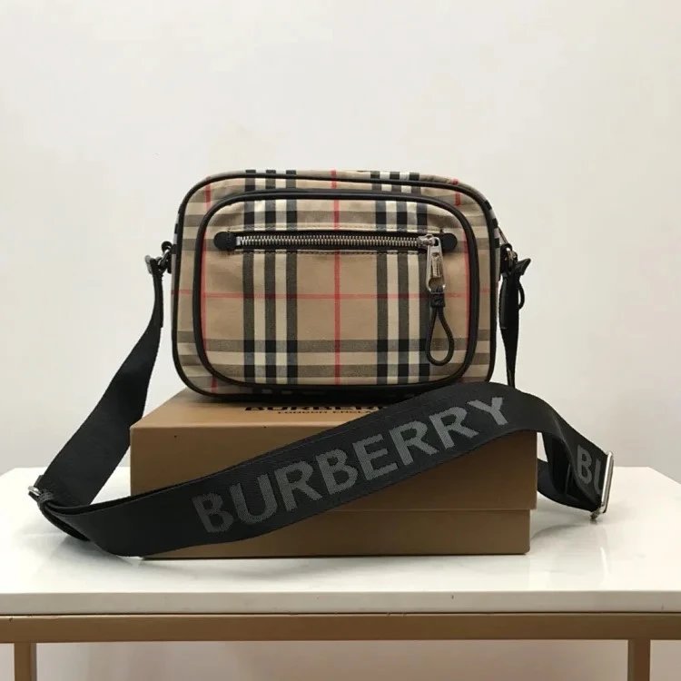 Burberry Crossbody Bags Compact quilted or check-pattern design — 22.5-14.5-8