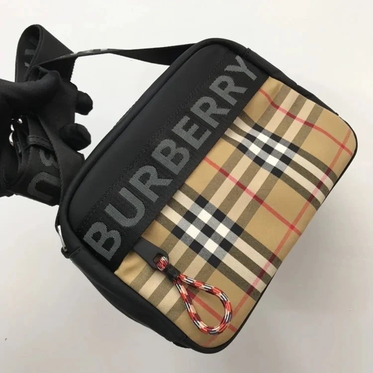 Burberry Crossbody Bags Compact quilted or check-pattern design — 22-16.5 -11