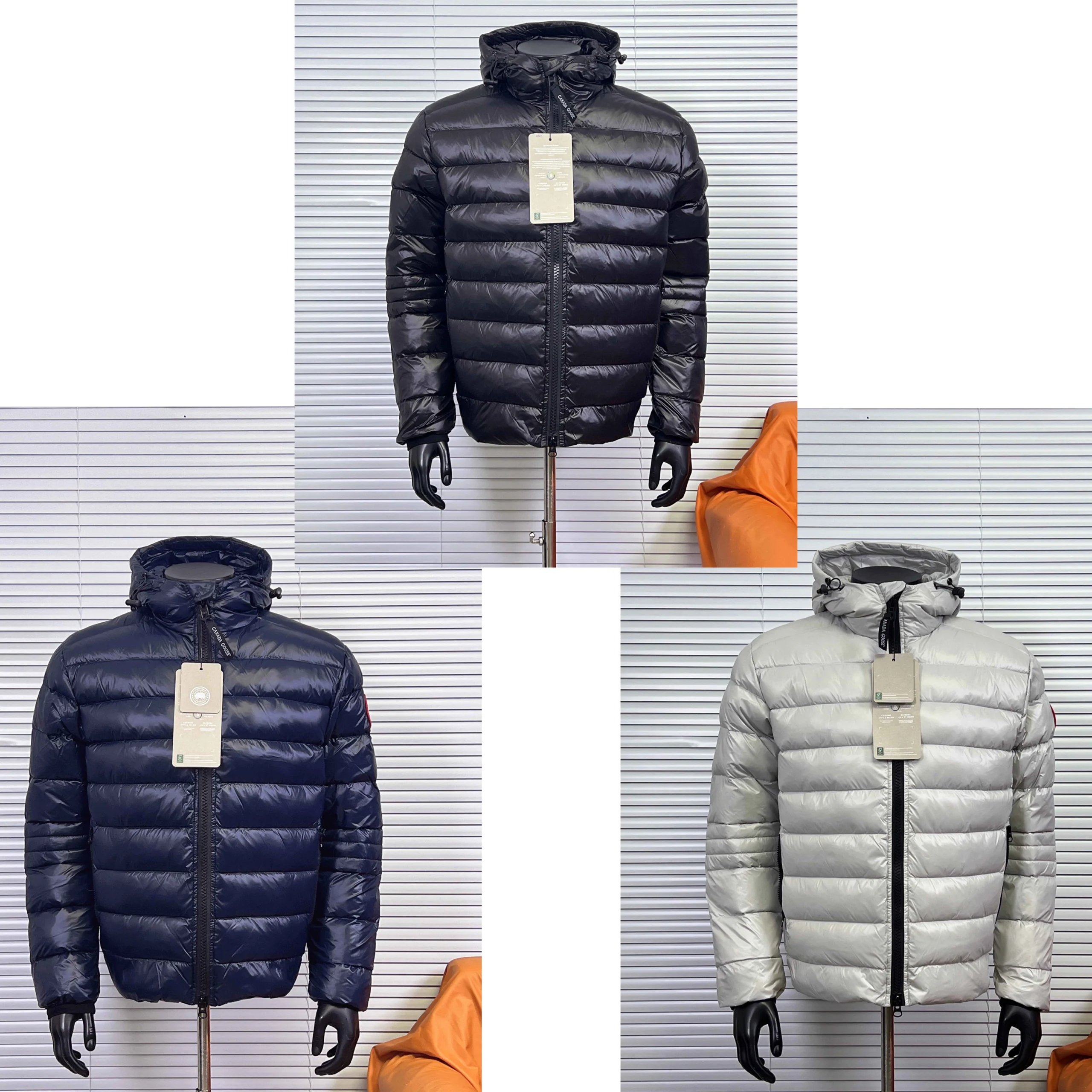 Canada Goose Black Hooded Puffer Jacket