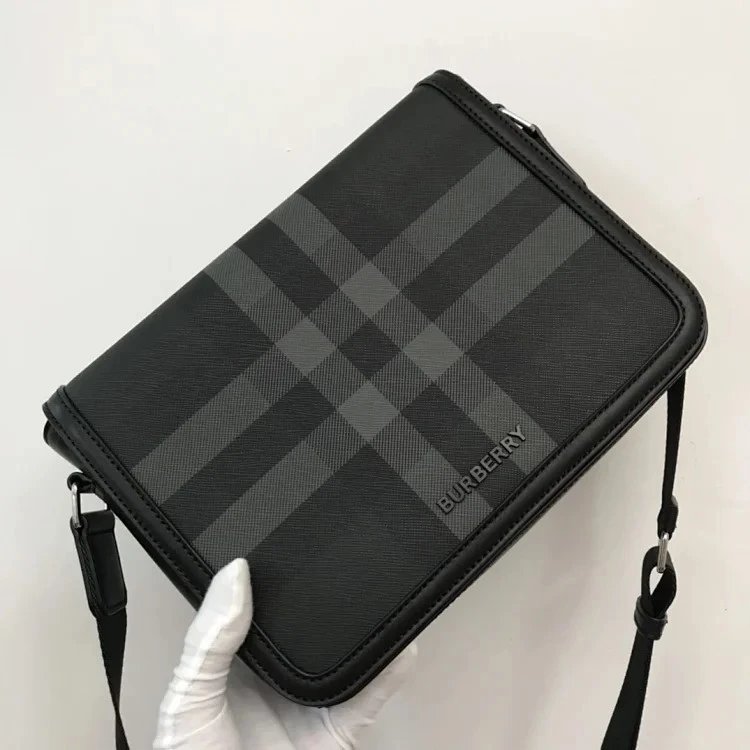 Burberry Crossbody Bags Compact quilted or check-pattern design — 25.5-6.5- 21.5