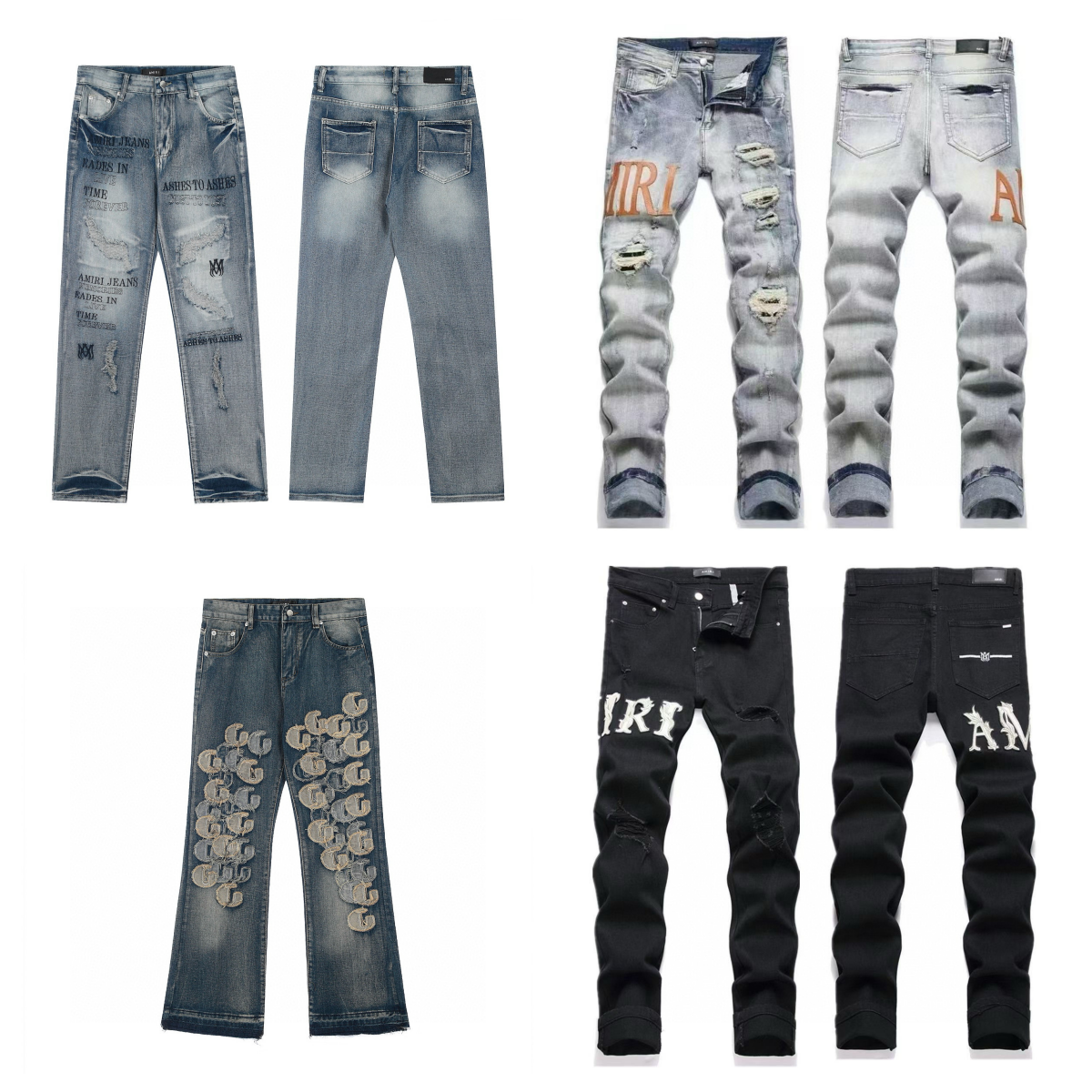 Amiri Jeans Distressed Denim P