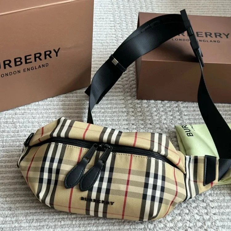 Burberry Crossbody Bags Compact quilted or check-pattern design — 30- 16
