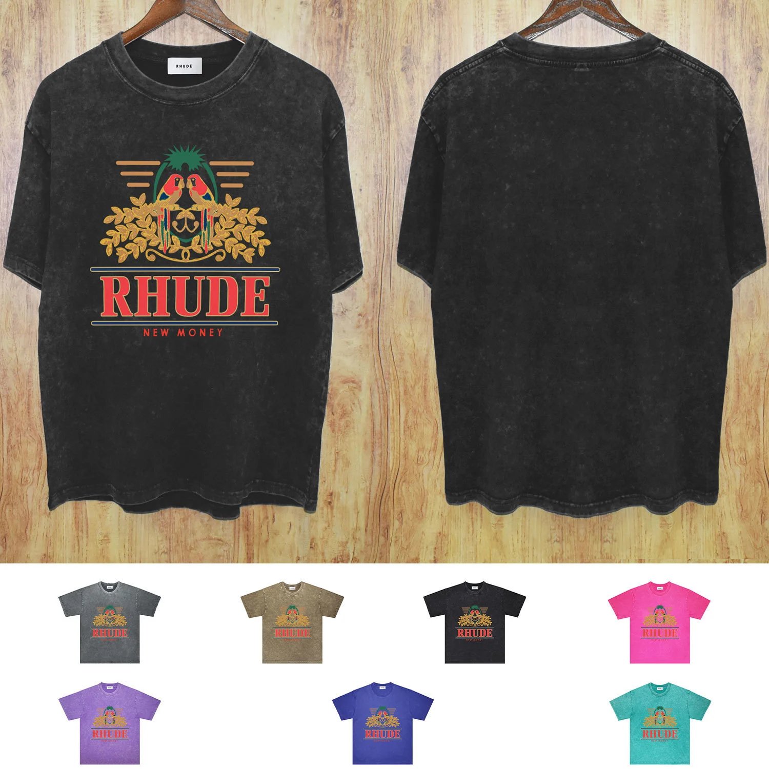 Rhude Black Oversized T-Shirt