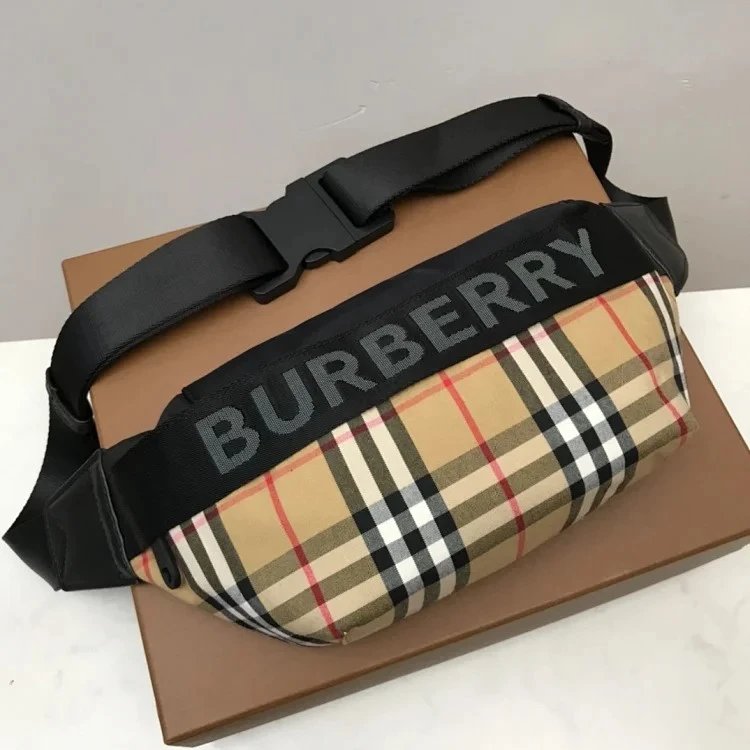 Burberry Crossbody Bags Compact quilted or check-pattern design — 31-7.5-16