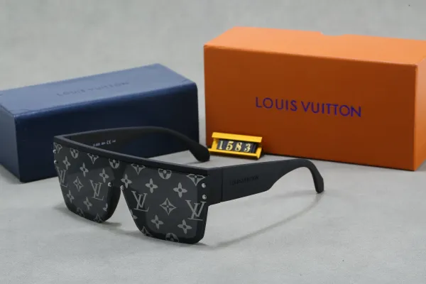 Louis Vuitton Monogram Shield Sunglasses Black - 1