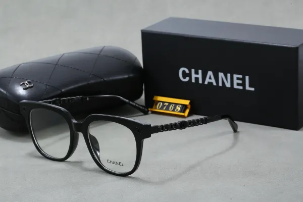 Chanel Optical Glasses Black Chain-Accent Frame - 1