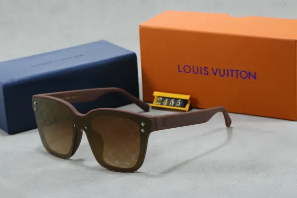 Louis Vuitton Monogram Brown Square Sunglasses - 1