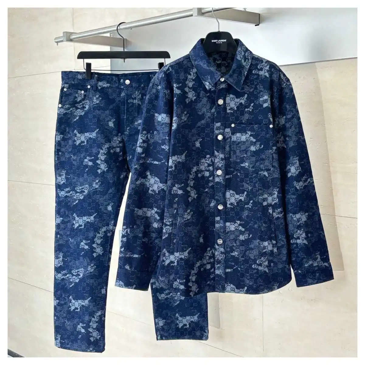 1to1reps Jackets fashion reps product G1ucci Laurent Blue 