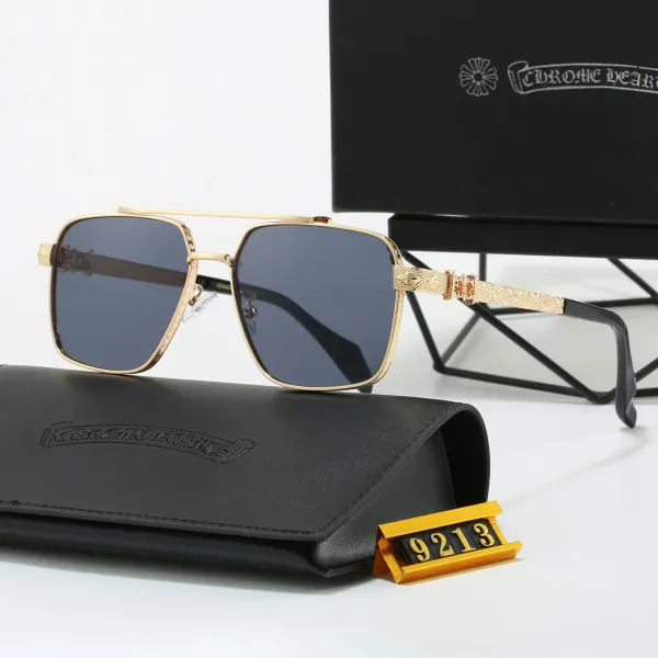 Chrome Hearts 9213 Gold Frame Aviator-Style Sunglasses - 1