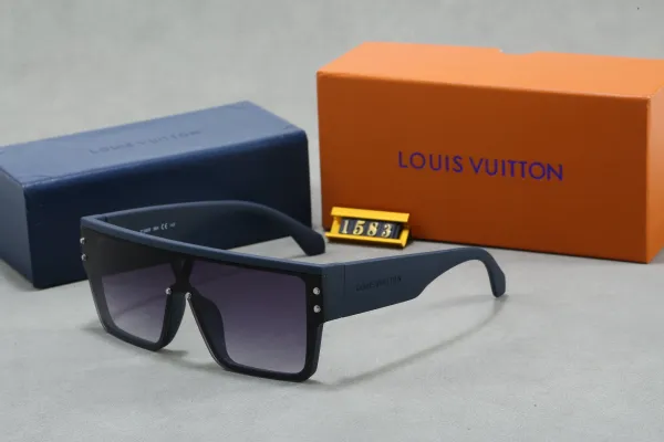 Louis Vuitton Shield Sunglasses Navy Blue Gradient Lens Sunglasses - 1