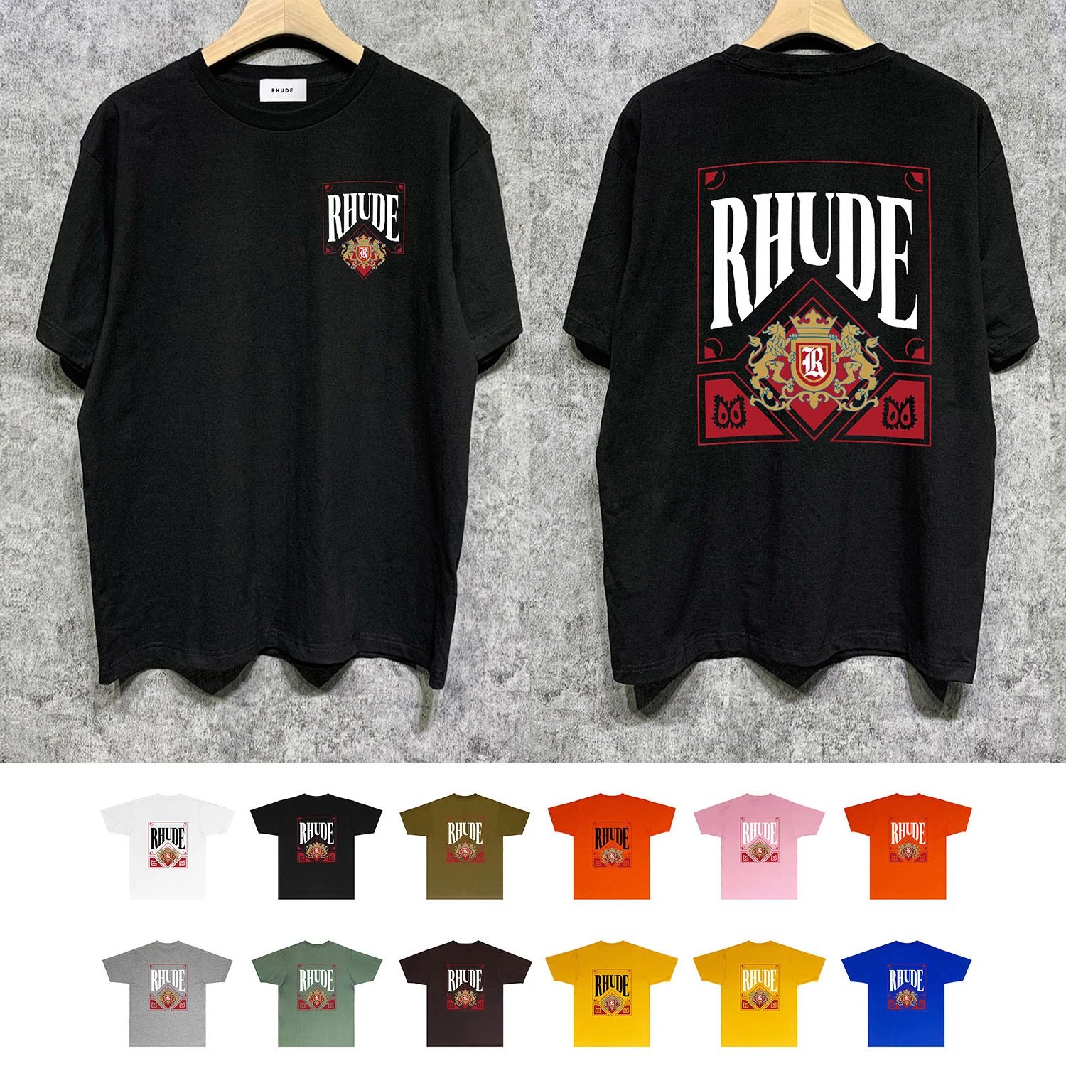 RHUDE Heraldic Crest T-Shirt [
