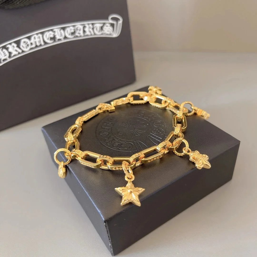 Chrome Hearts Jewelry Skull Bead Chain Bracelet — 16