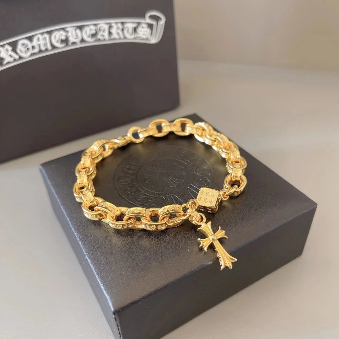 Chrome Hearts Jewelry Skull Bead Chain Bracelet — 18