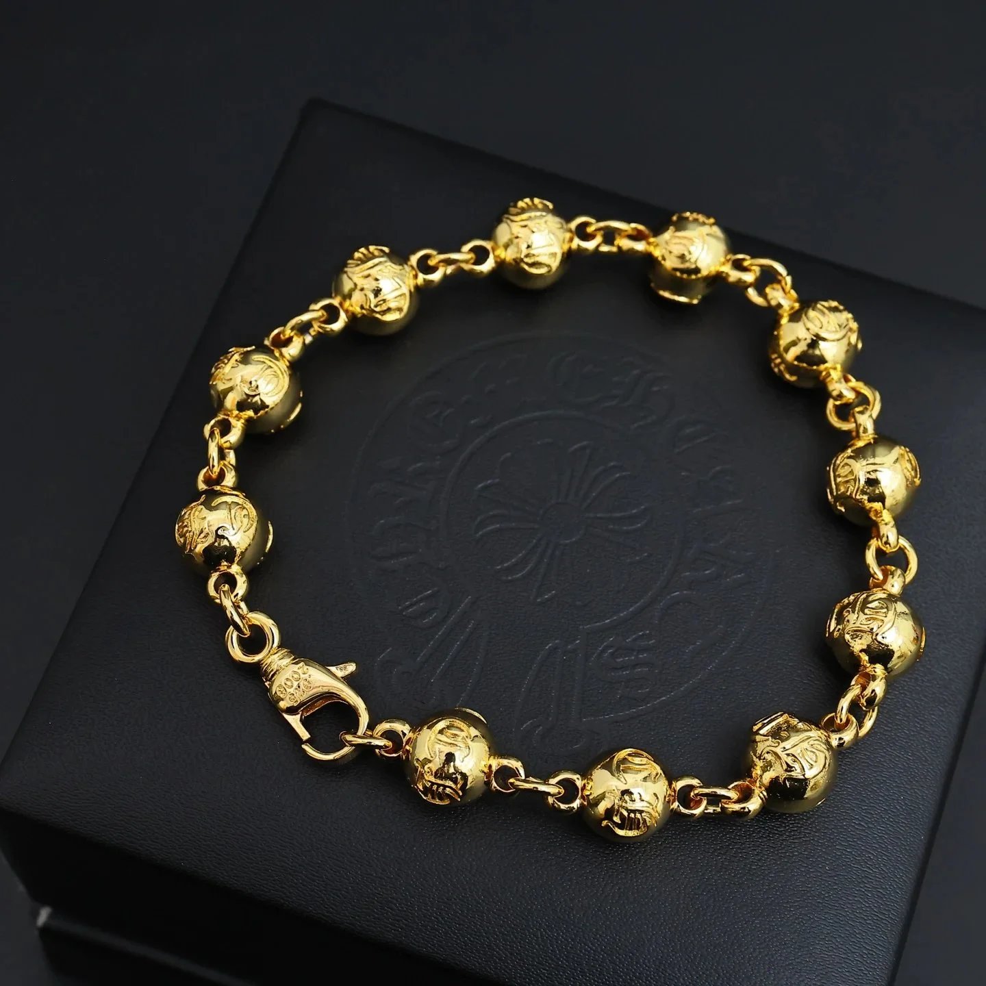 Chrome Hearts Jewelry Skull Bead Chain Bracelet — 1