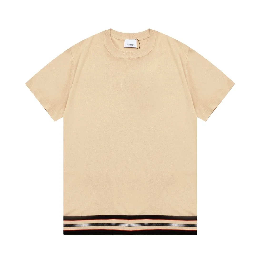 Burberry T-Shirts Check-trim crew-neck T-shirt — 5