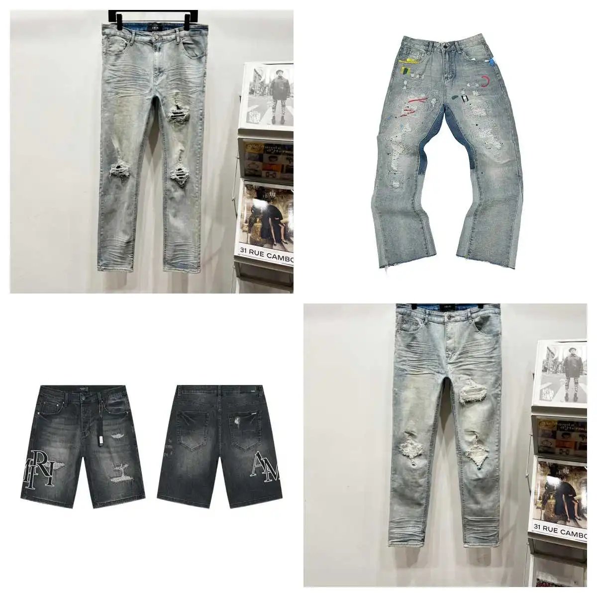 31 Rue Cambon Distressed Jeans