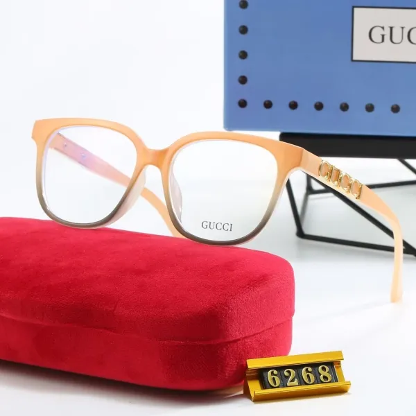 Gucci Optical Glasses Peach Gradient Frame with Gold Logo - 1