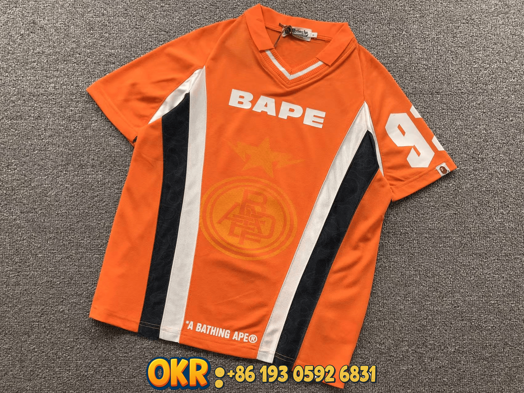 BAPE Matching Sets 93 Varsity Short-Sleeve Shirt and Shorts Set — 5